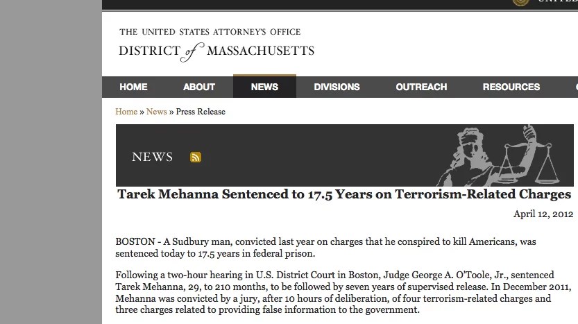 Notes on a Terrorism Trial – Preventive Prosecution, “Material Support” and The Role of The Judge after United States v. Mehanna